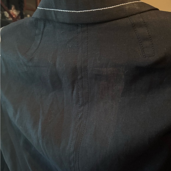 “RED” Black Blazer with White Stitching - Picture 5 of 8